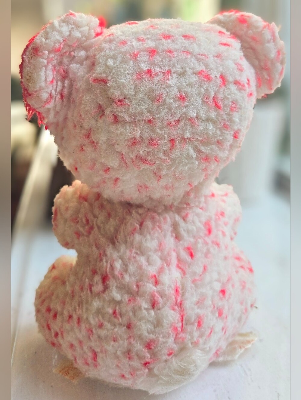 The Rushton Company Atlanta Ga PA. 9" Teddy Bear Plush Doll Rubber Happy Face - Picture 4 of 11